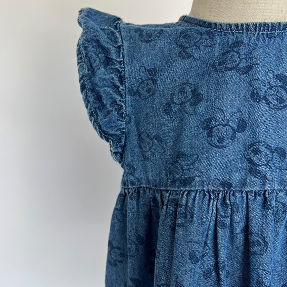Mickey and Friends at George Minnie Mouse Denim Swing Dress 3-4 Years - Picture 5 of 5